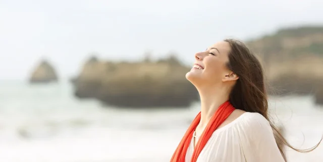 satisfied woman
