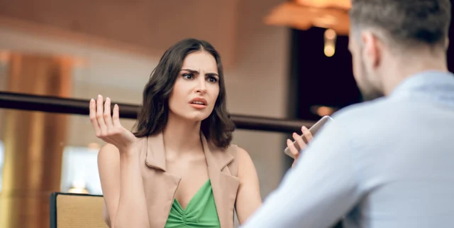 unhappy woman